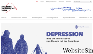 deutsche-depressionshilfe.de Screenshot