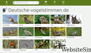 deutsche-vogelstimmen.de Screenshot