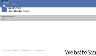 deutsches-architekturforum.de Screenshot