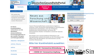 deutschesgesundheitsportal.de Screenshot