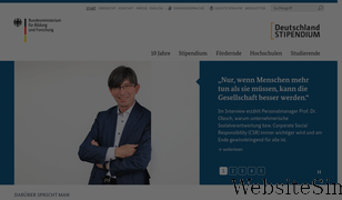 deutschlandstipendium.de Screenshot