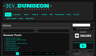 devdungeon.com Screenshot