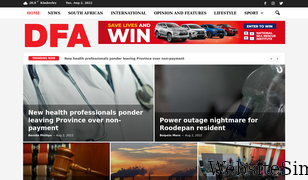 dfa.co.za Screenshot
