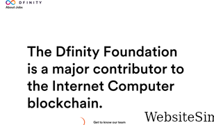 dfinity.org Screenshot
