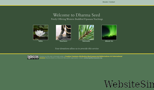 dharmaseed.org Screenshot