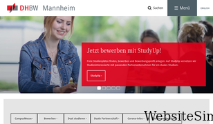 dhbw-mannheim.de Screenshot