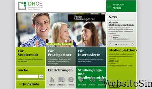 dhge.de Screenshot
