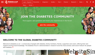 diabetes.co.uk Screenshot