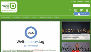 diabetesde.org Screenshot