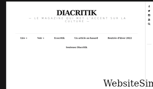 diacritik.com Screenshot