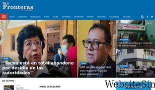 diariosinfronteras.com.pe Screenshot