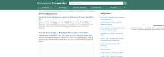 dicionariofinanceiro.com Screenshot