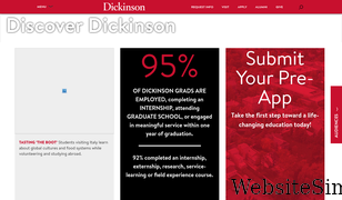 dickinson.edu Screenshot