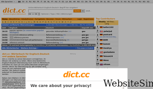 dict.cc Screenshot