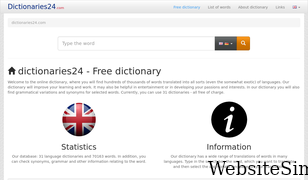 dictionaries24.com Screenshot