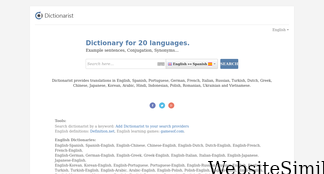 dictionarist.com Screenshot