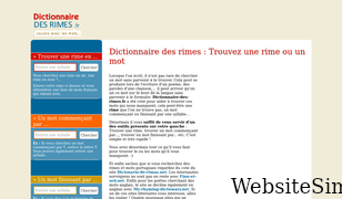 dictionnaire-des-rimes.fr Screenshot