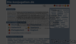 die-konjugation.de Screenshot