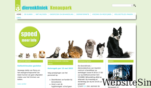 dierenkliniekkenaupark.nl Screenshot