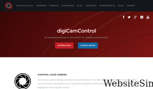 digicamcontrol.com Screenshot