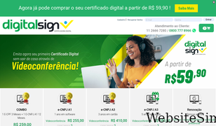 digitalsigncertificadora.com.br Screenshot