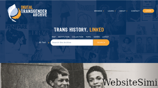 digitaltransgenderarchive.net Screenshot