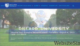 dillard.edu Screenshot