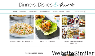 dinnersdishesanddesserts.com Screenshot