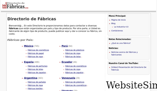 directoriodefabricas.com Screenshot