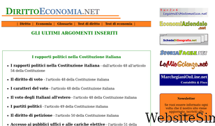 dirittoeconomia.net Screenshot