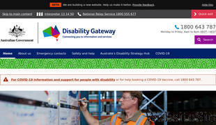 disabilitygateway.gov.au Screenshot