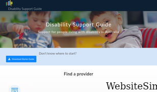 disabilitysupportguide.com.au Screenshot
