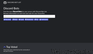 discordbotlist.com Screenshot