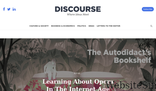 discoursemagazine.com Screenshot