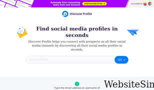 discoverprofile.com Screenshot