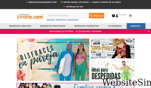 disfracesjarana.com Screenshot