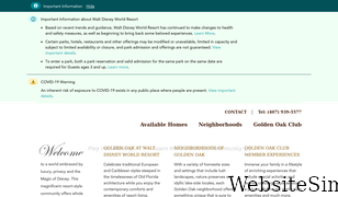 disneygoldenoak.com Screenshot