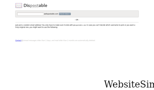 dispostable.com Screenshot