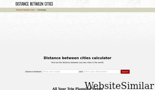 distance-cities.com Screenshot