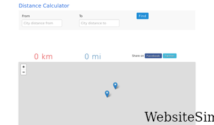 distancecalculator.net Screenshot