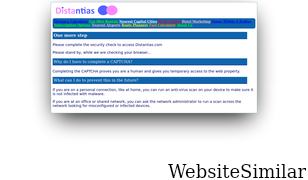 distantias.com Screenshot