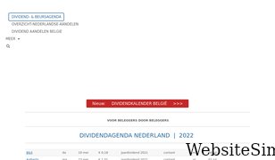 dividendinfo.nl Screenshot