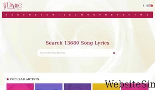 divinehymns.com Screenshot