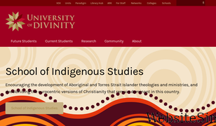 divinity.edu.au Screenshot