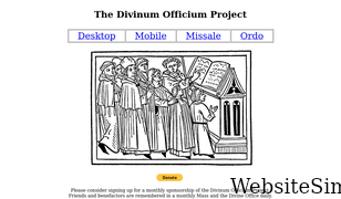 divinumofficium.com Screenshot