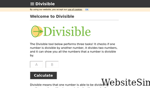 divisible.info Screenshot