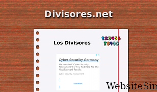 divisores.net Screenshot