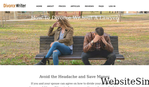 divorcewriter.com Screenshot