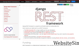 django-rest-framework.org Screenshot