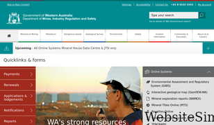 dmp.wa.gov.au Screenshot